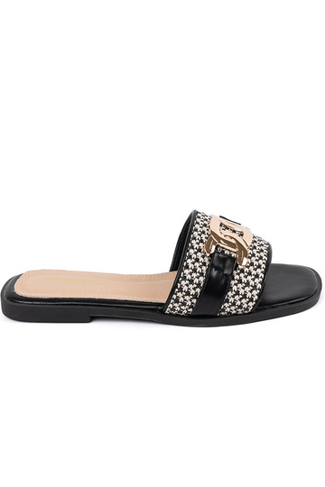 Chanclas blanco-negras para...