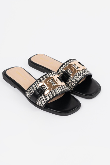 Chanclas blanco-negras para... 2