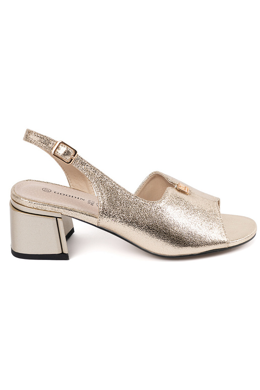 Sandalias de ante doradas para mujer... Sandalias de ante doradas para mujer...