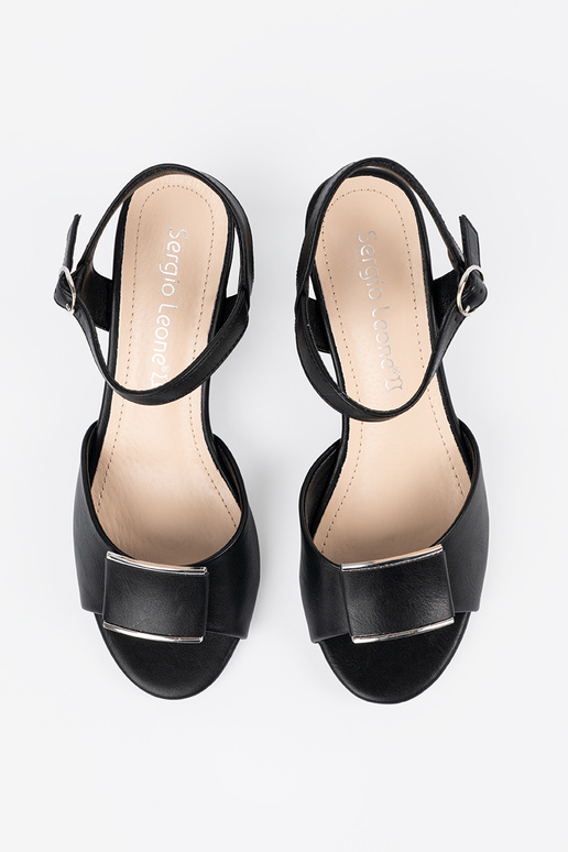 Sandalias de tacón abiertas color...