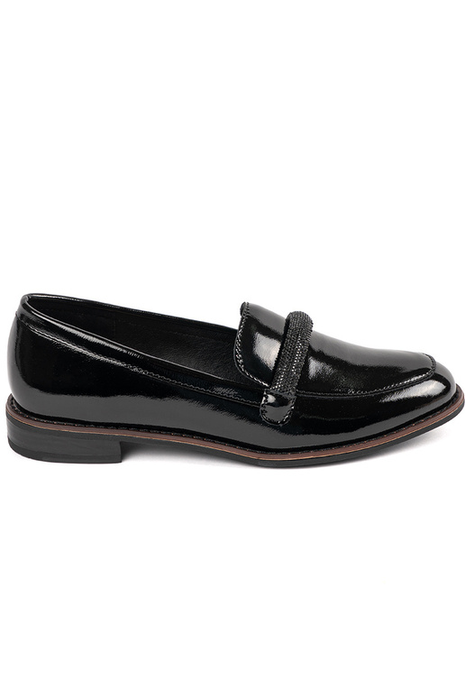 Mocasines de mujer negros con... Mocasines de mujer negros con...
