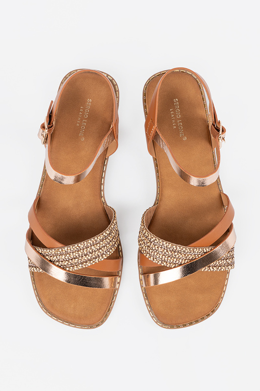 Sandalias de tacón abiertas color...