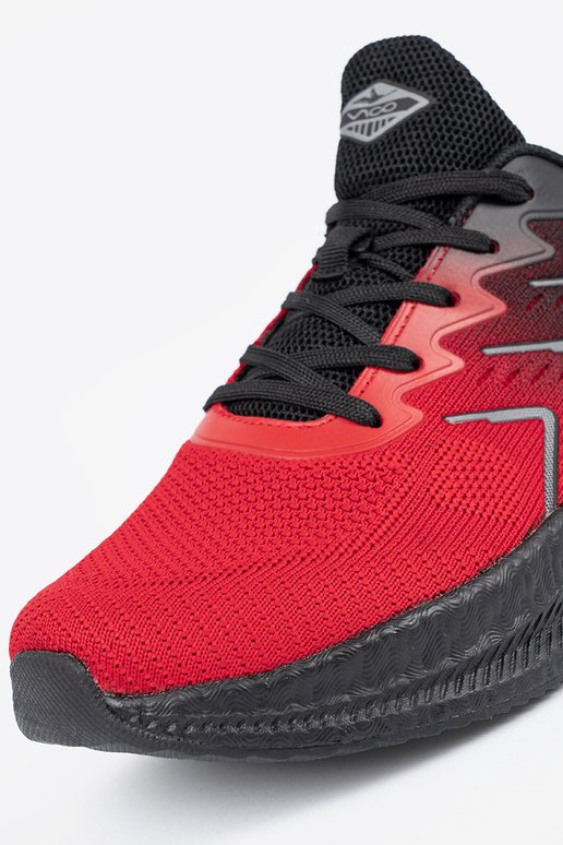 Negro y-Rojo zapatos deportivos