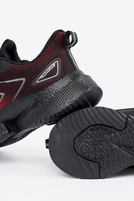 Negro y-Rojo zapatos deportivos