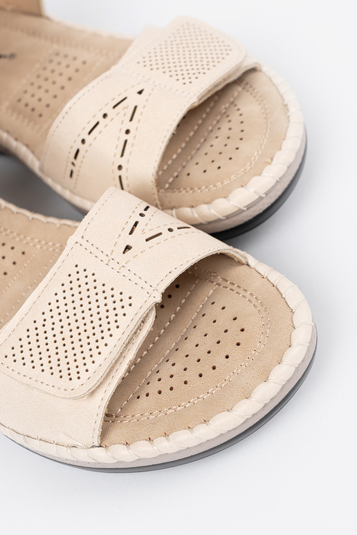 Sandalias de mujer color marfil