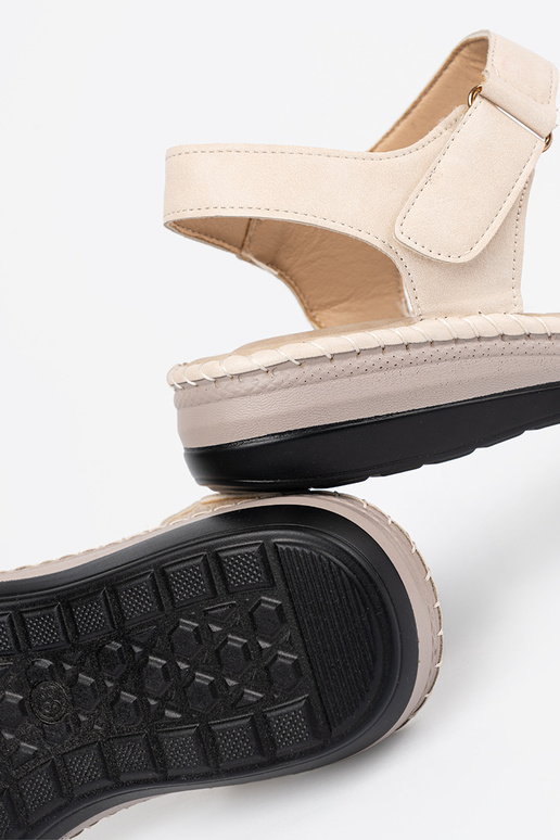 Sandalias de mujer color marfil