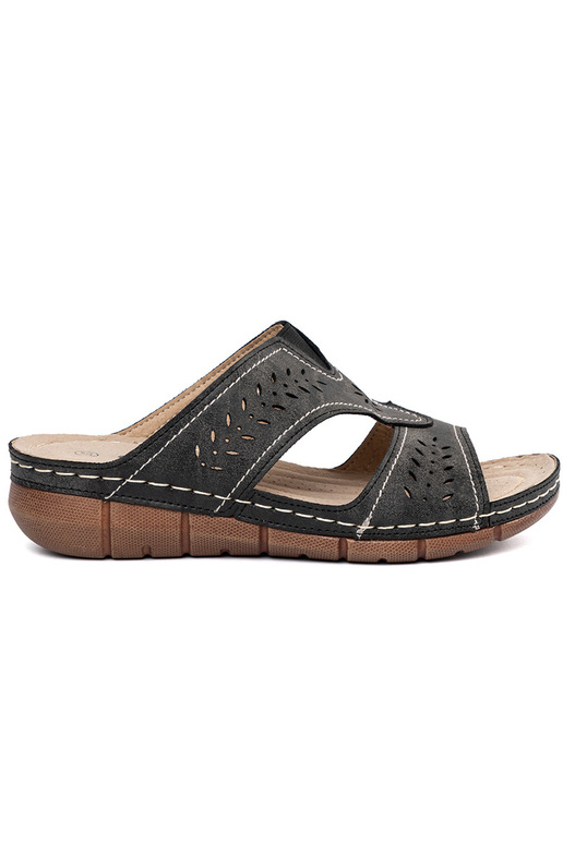 Chanclas de plataforma color negro