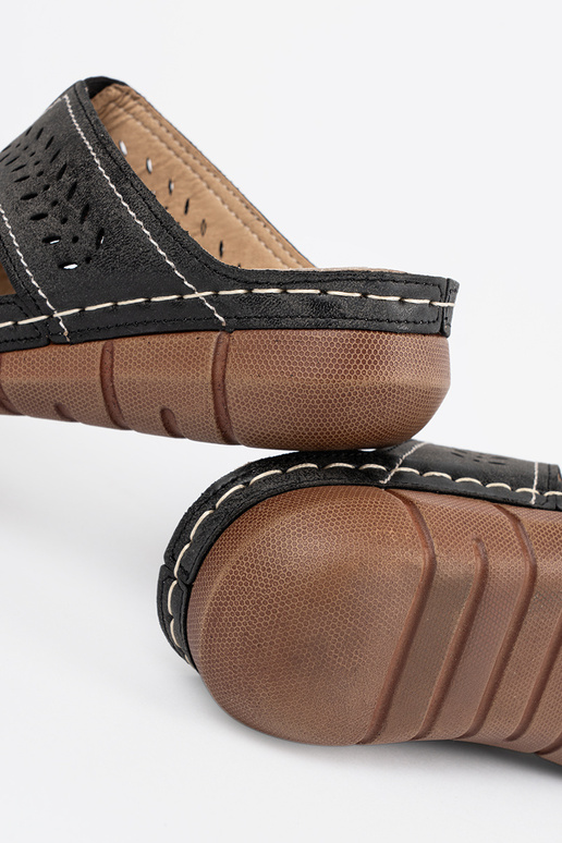 Chanclas de plataforma color negro