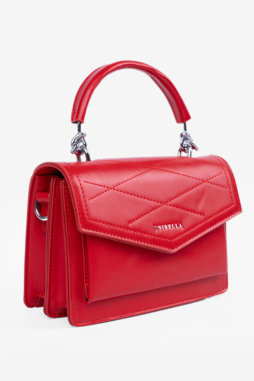 Bolso rojo poco elegante con asa y...