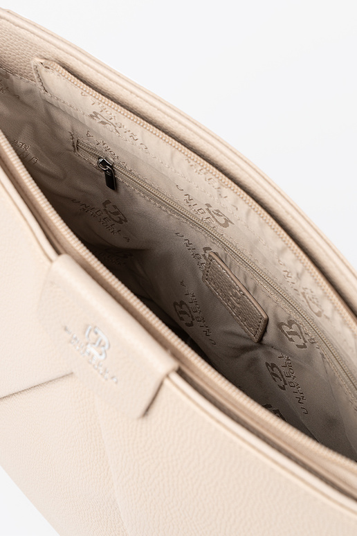 Bolso de hombro color arena