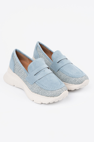 color azul medio zapatos... 2