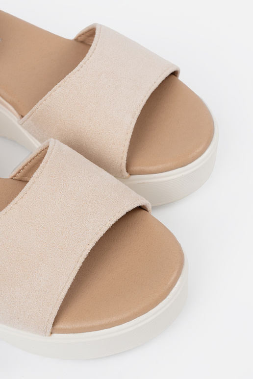 color marfil sandalias mujer na el...