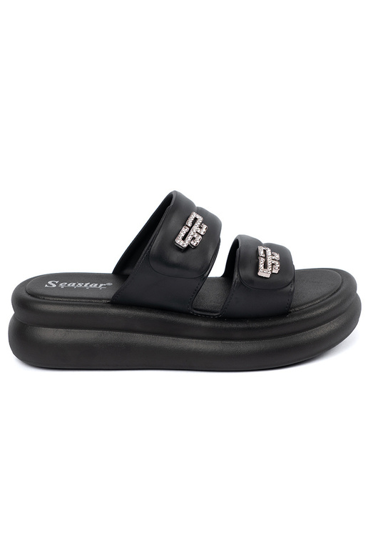 de color negro Zapatillas mujer con...