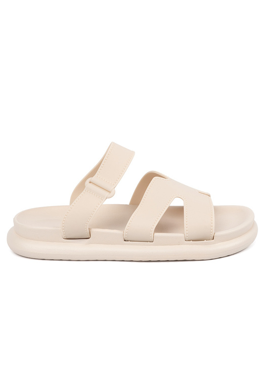 color marfil Zapatillas mujer en una...