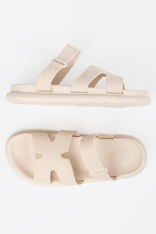 color marfil Zapatillas mujer en una...