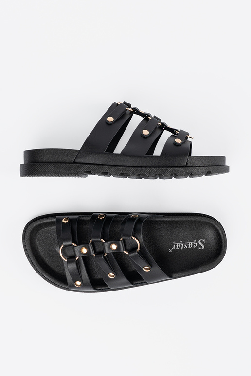 de color negro Zapatillas mujer...