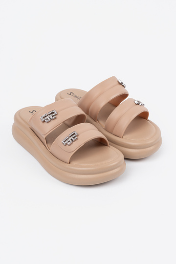 beige Zapatillas mujer con... 2