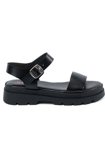 Sandalias negras para mujer...