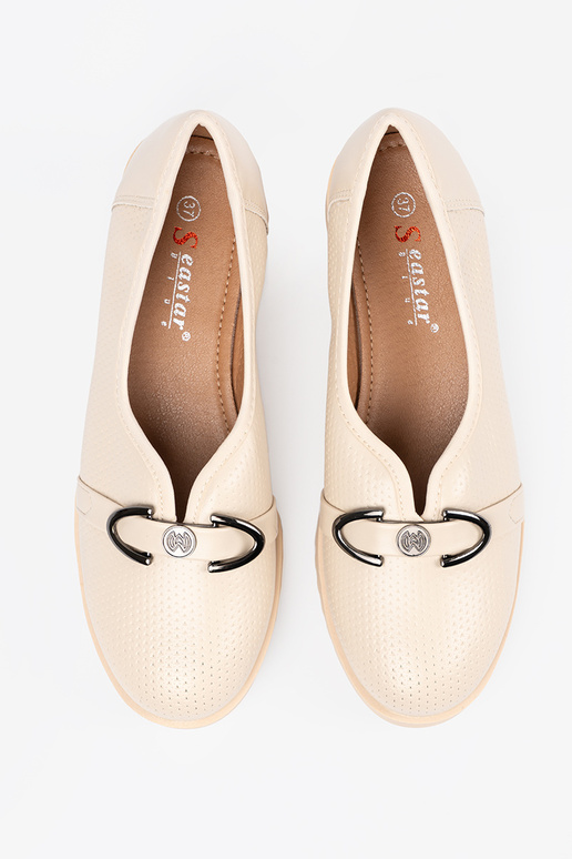 Zapatos de cuña con hebilla decorativa Zapatos de cuña con hebilla decorativa