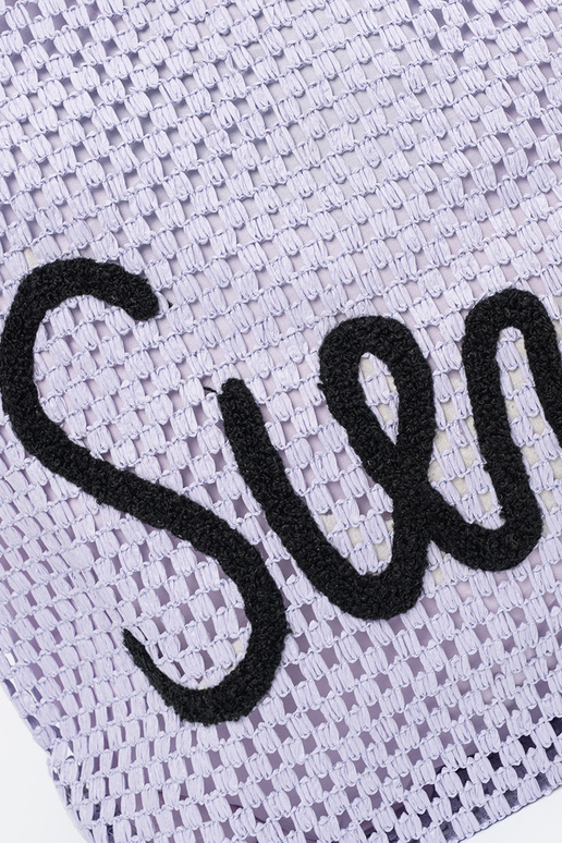 Bolso de playa color violeta