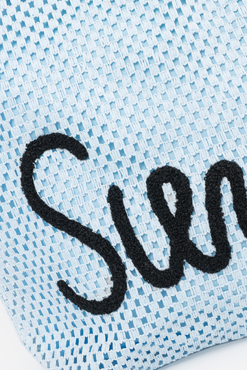 Bolso de playa color azul 2