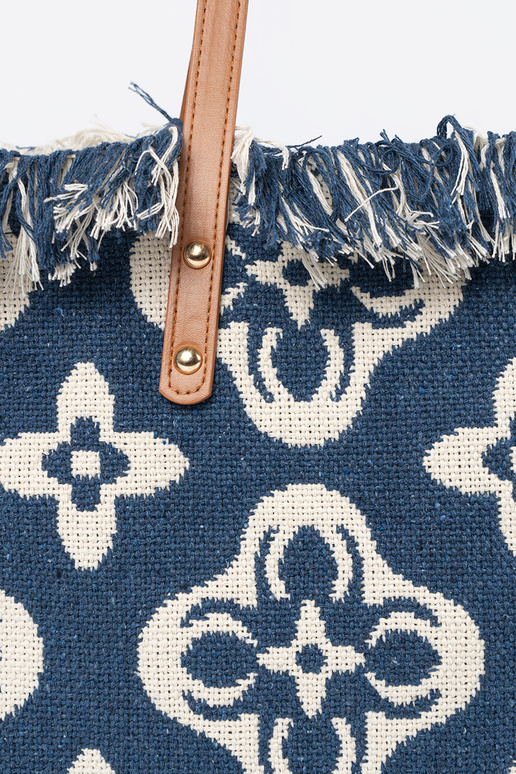 Bolso de playa/saco con flecos