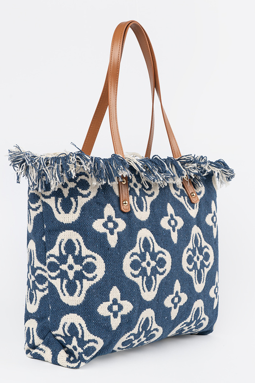 Bolso de playa/saco con flecos