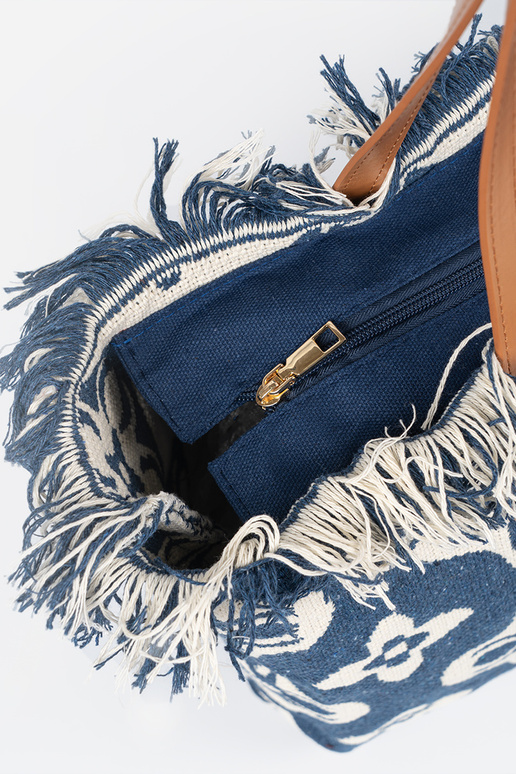 Bolso de playa/saco con flecos