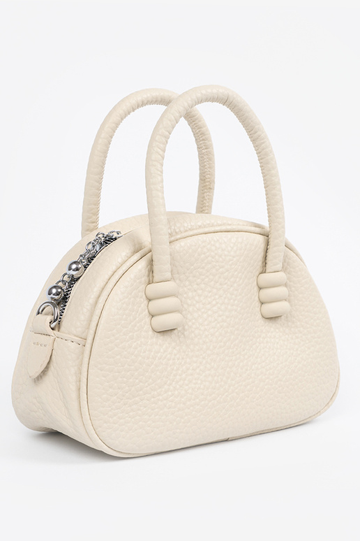 Monedero color arena brillante con...