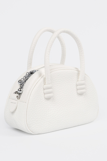 Monedero blanco con correas 2