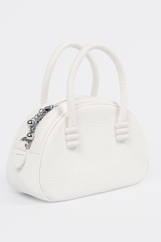 Monedero blanco con correas