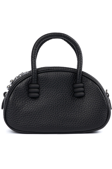 Monedero negro con correas