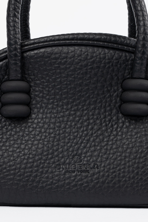 Monedero negro con correas