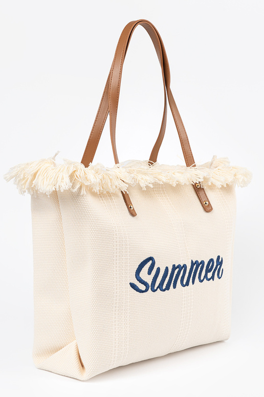 Bolso de playa con el texto "Verano"