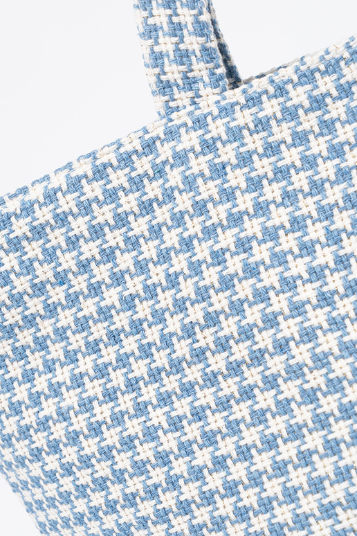 Bolso de playa con patrón a cuadros...