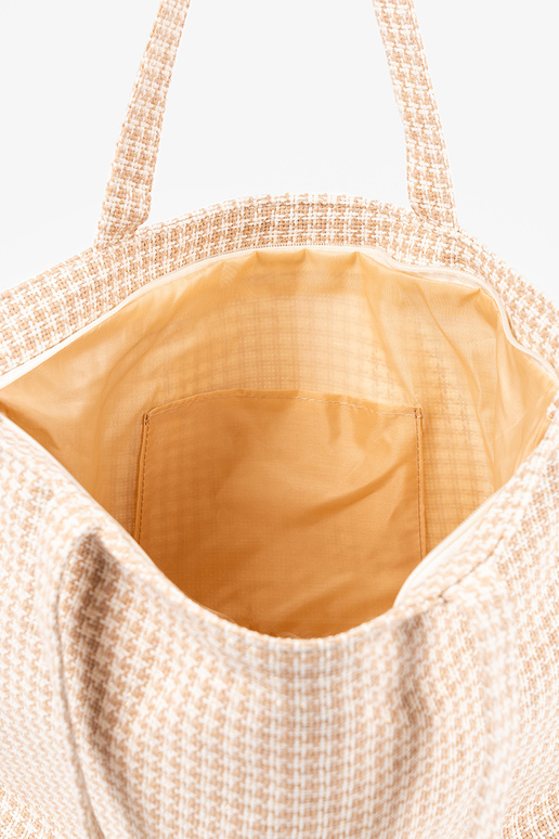 Bolso de playa con patrón a cuadros...