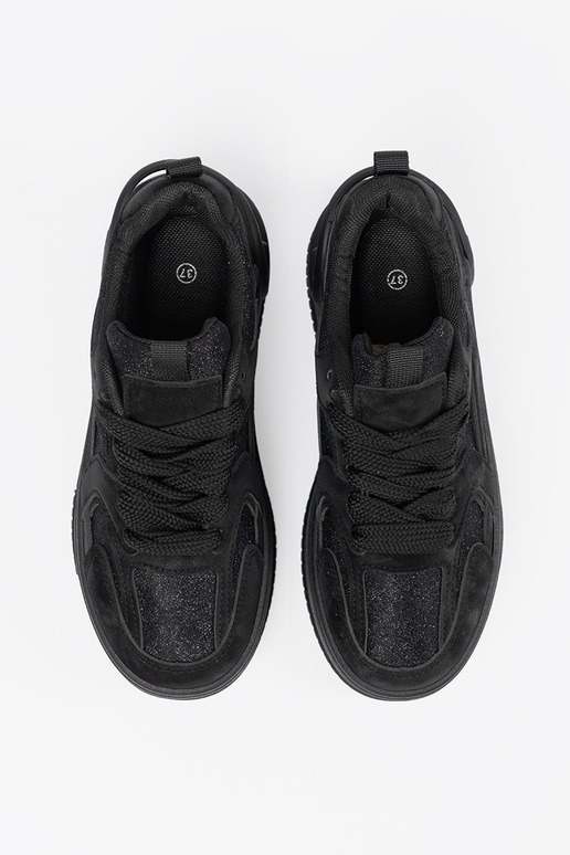 Zapatos de ocio negros para mujer con... Zapatos de ocio negros para mujer con...