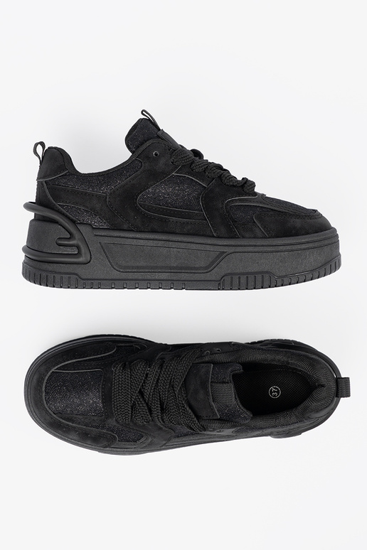 Zapatos de ocio negros para mujer con... Zapatos de ocio negros para mujer con...