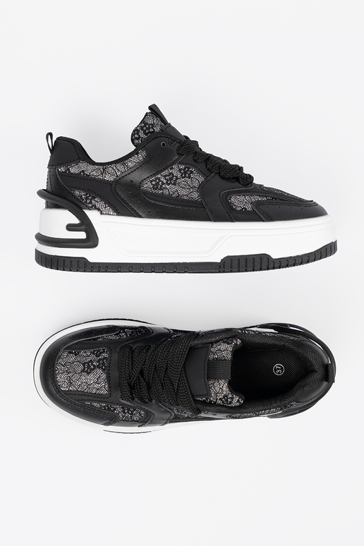 Zapatos de ocio negros-blancos para... Zapatos de ocio negros-blancos para...