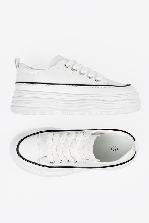 Zapatos de mujer blancos con plataforma Zapatos de mujer blancos con plataforma