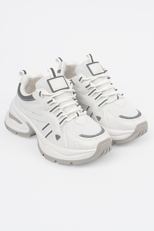 Zapatos de mujer color blanco con... Zapatos de mujer color blanco con...