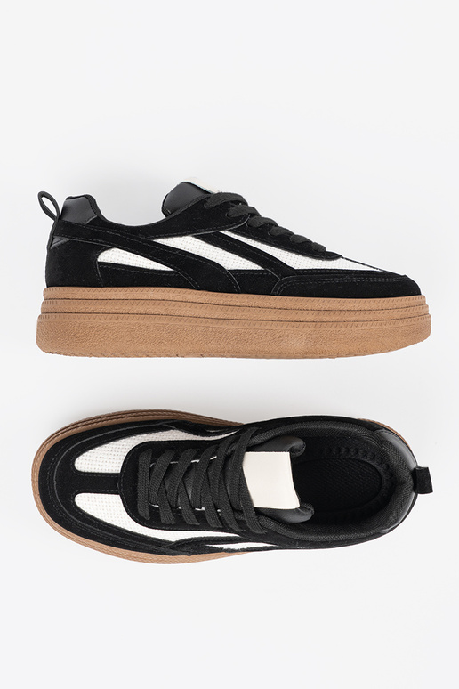 Zapatos de ocio negros para mujer con... Zapatos de ocio negros para mujer con...