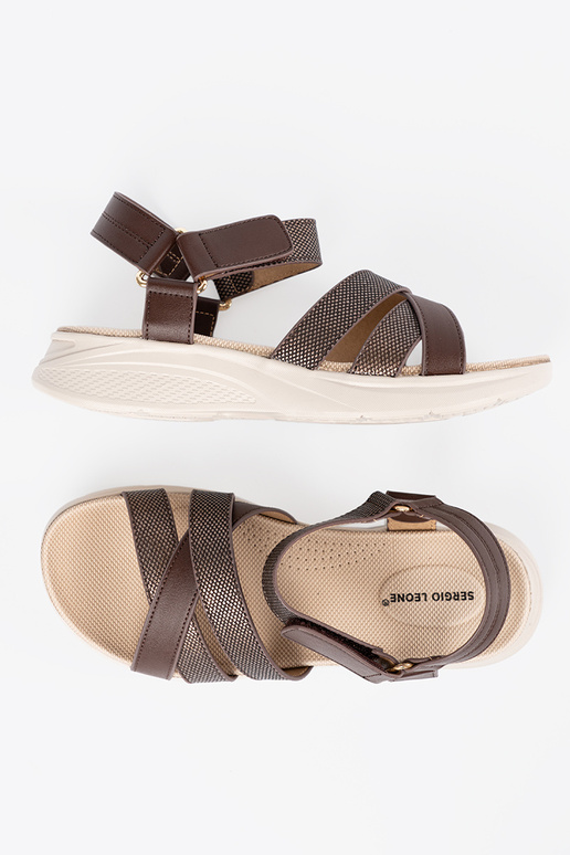 Sandalias de suela plana de color...