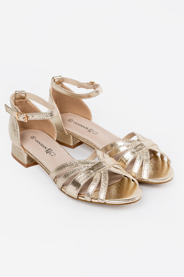 Sandalias doradas elegantes... 2