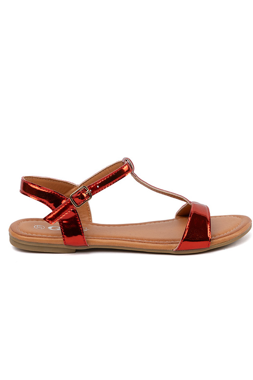 Sandalias rojas para mujer con suela...