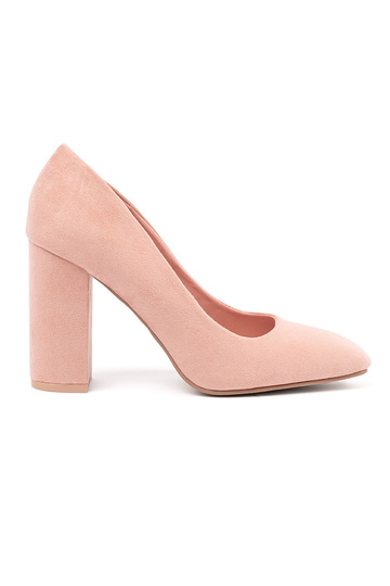 Zapatos de tacón alto rosa...