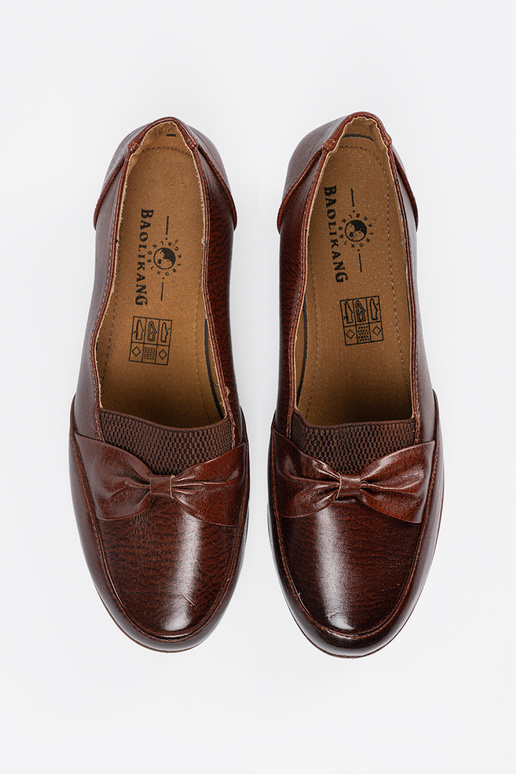 Zapatos de tacón marrón con cierre y...