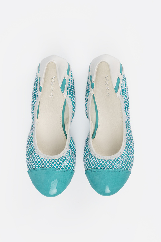 Bailarinas azules con red blanca