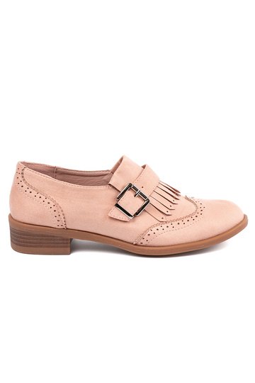 Mocasines planos rosas de...