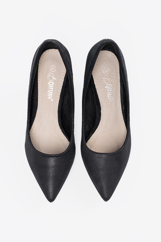 Tacones de ante negros